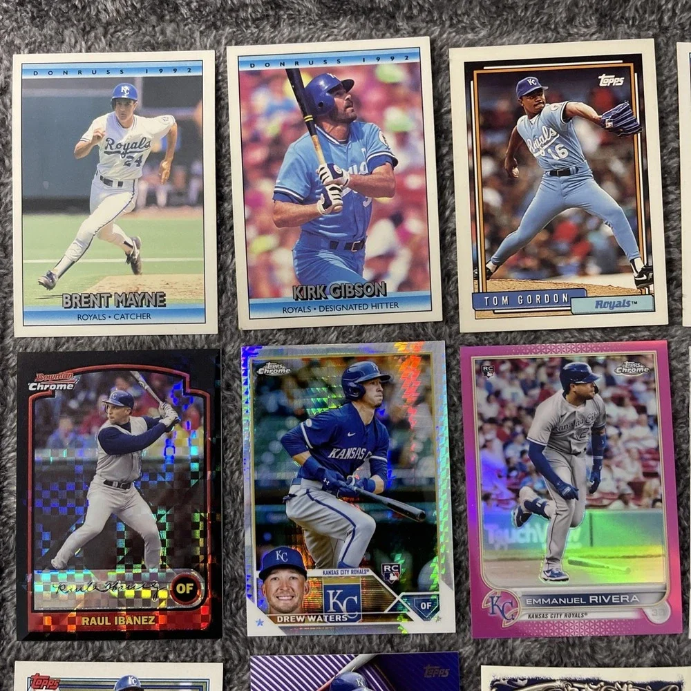 Kansas City Royals Baseball 19 Card‎ Lot - Rookies, Stars, Inserts, Parallels